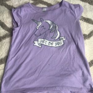 A light purple unicorn tee